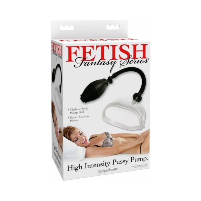 Pipedream Fetish Fantasy Series High Intensity Pussy Pump Clear-Black