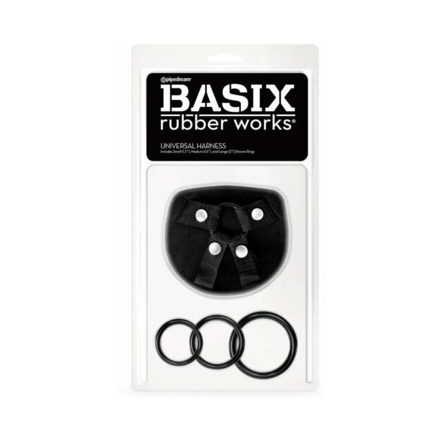 Pipedream Basix Rubber Works Universal Harness O-S Black