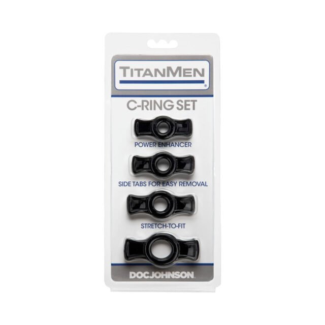 TitanMen – Cock Ring Set Black