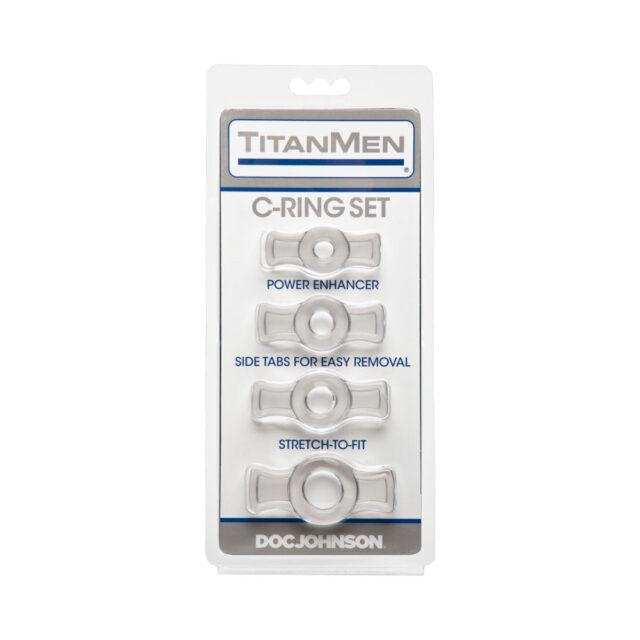 TitanMen – Cock Ring Set Clear