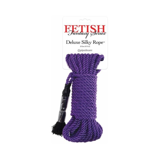 Pipedream Fetish Fantasy Series Deluxe Silk Rope 9.75 m - 32 ft. Purple