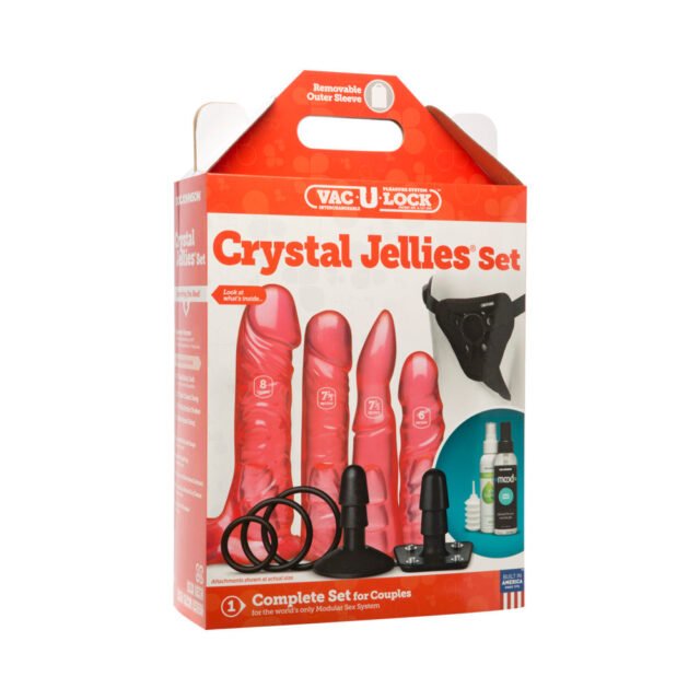 Vac-U-Lock Crystal Jellies Set PINK