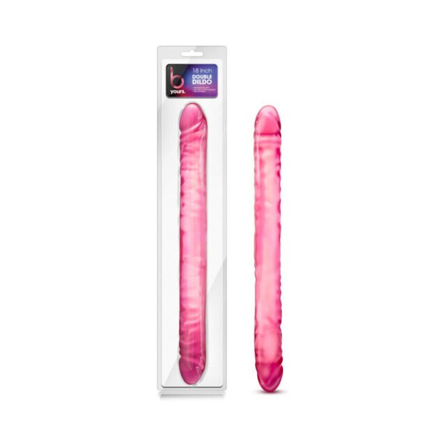 B Yours 18 in. Double Dildo Pink