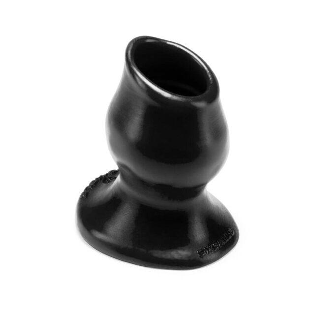 OxBalls Pighole-3, Hollow Plug, Large, Black