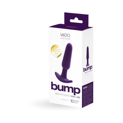 VeDO Bump Rechargeable Anal Vibe – Deep Purple