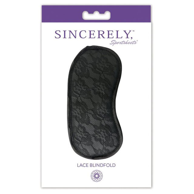 Sincerely, Sportsheets Lace Blindfold Black