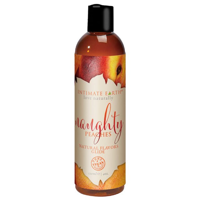 Intimate Earth Naughty Peach Pleasure Glide 120 ml-4 oz