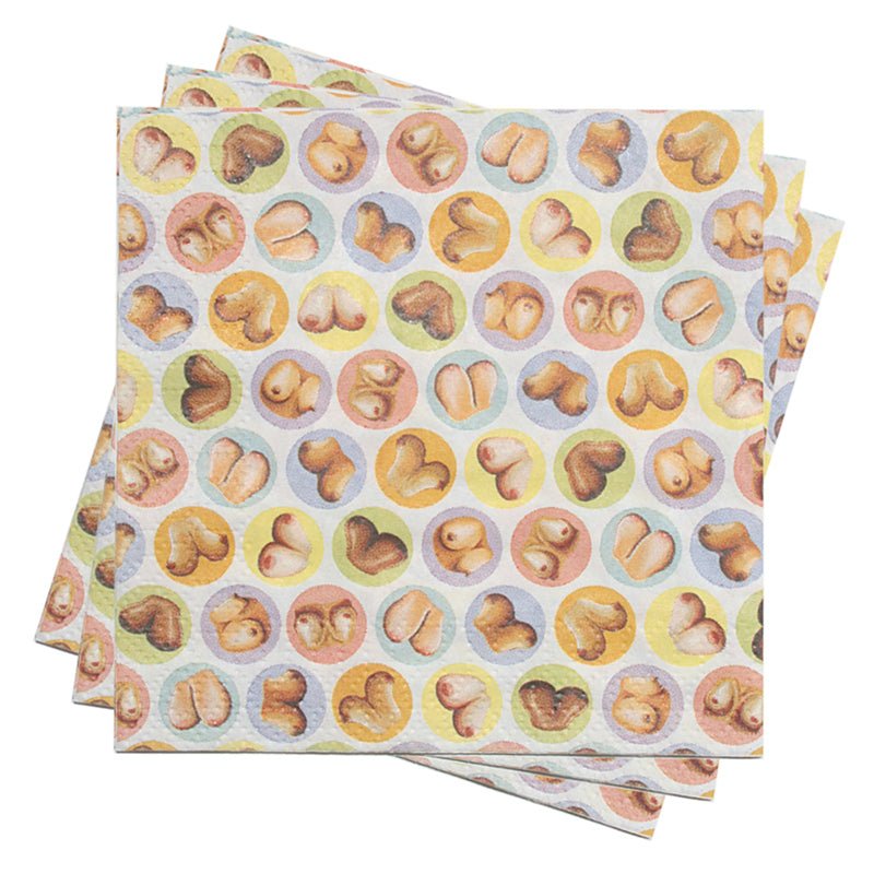 Candyprints Dirty Napkins: Boob Napkins