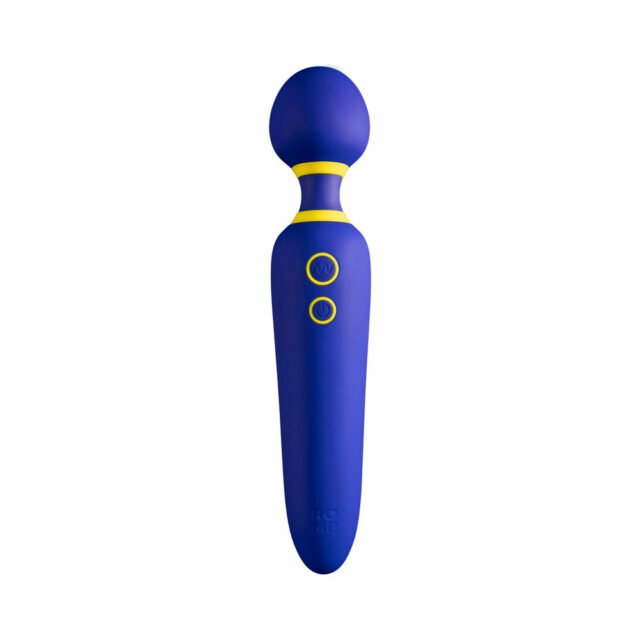 ROMP Flip Rechargeable Silicone Wand Massager Blue