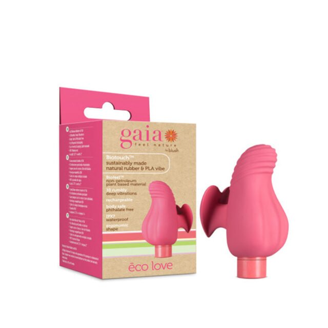 Gaia Eco Love Bullet Vibrator and Sleeve Coral