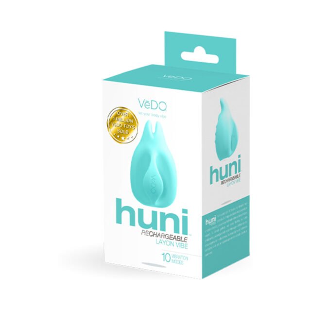 VeDO Huni Rechargeable Finger Vibe Tease Me Turquoise