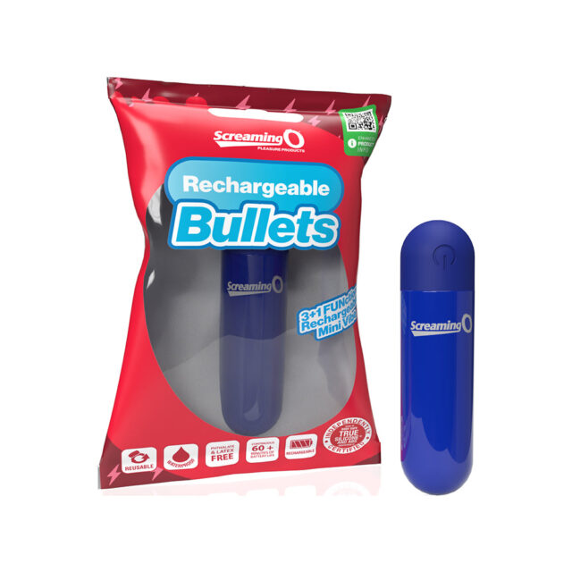 Screaming O Rechargeable Bullets Blue