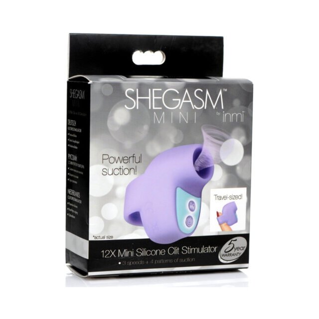 Shegasm Mini 12X Mini Silicone Clit Stimulator Purple