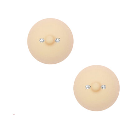 Neva Nude NuNip Peek A Boo Piercing Nude Nipple Reusable Silicone Nipple Pasties