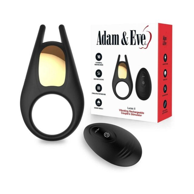 Adam & Eve Lucas II Vibrating Rechargeable Couple's Stimulator