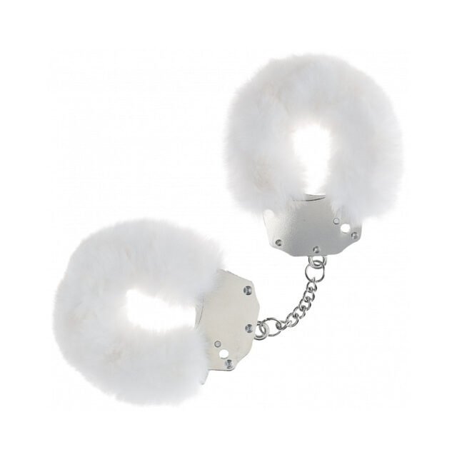 Ouch! Heavy-Duty Fluffy Handcuffs White