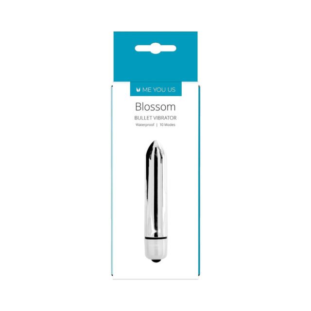 Me You Us Blossom 10 Mode Bullet Vibrator Silver