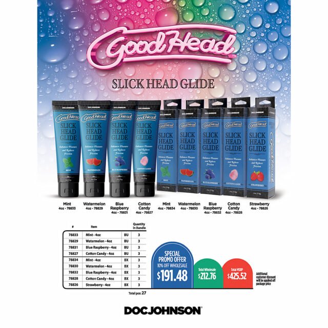 Doc Johnson Good Head Slick Bundle