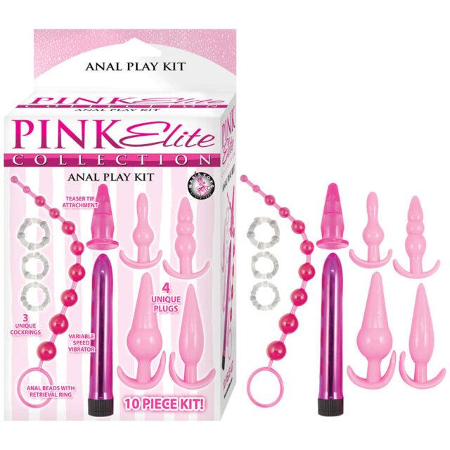 Pink Elite Collection Anal Play Kit Pink