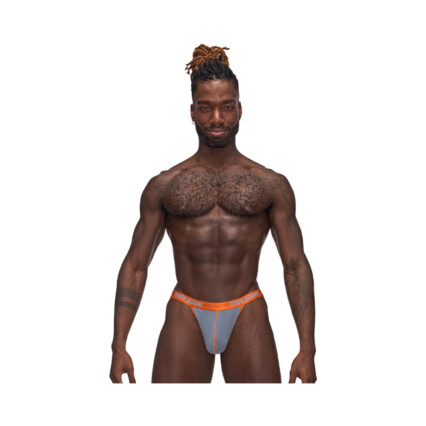 Male Power Casanova Uplift Thong Gray L-XL