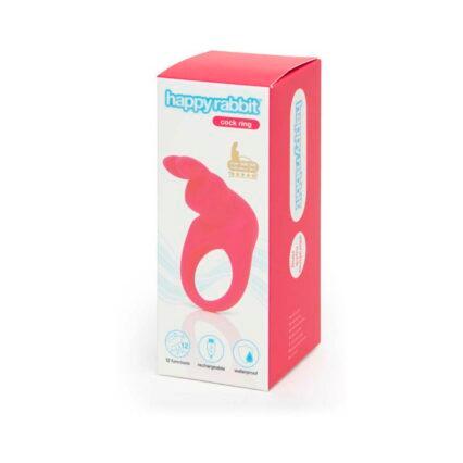 Happy Rabbit Rechargeable Silicone Cockring With Ears Pink