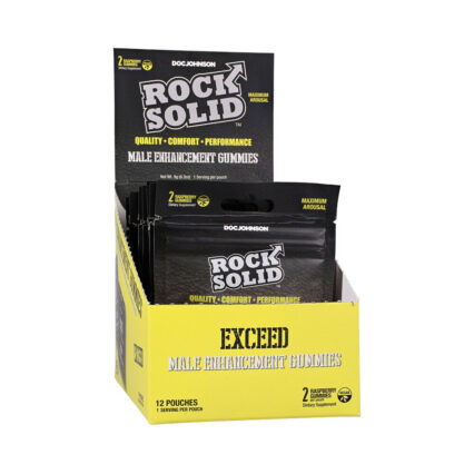 Rock Solid Exceed Male Enhancement Gummies 2-Pack 12-Piece Display