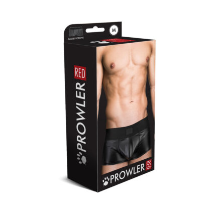 Prowler RED Wetlook Ass-less Trunk Black M