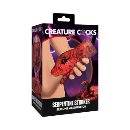 Creature Cocks Serpentine Stroker Silicone Masturbator Red